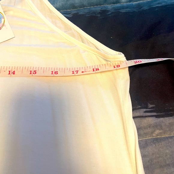 LACE SLIP DRESS EXTENDER TOP IN OFF WHITE - Picture 7 of 9